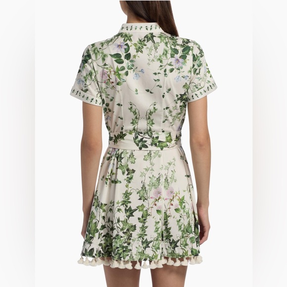 ALICE & OLIVIA Lucy Shirtdress. Ivy Romance Print— NWT Sz 2 - Picture 7 of 11